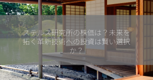 ステルス研究所の株価は？未来を拓く革新技術への投資は賢い選択か？